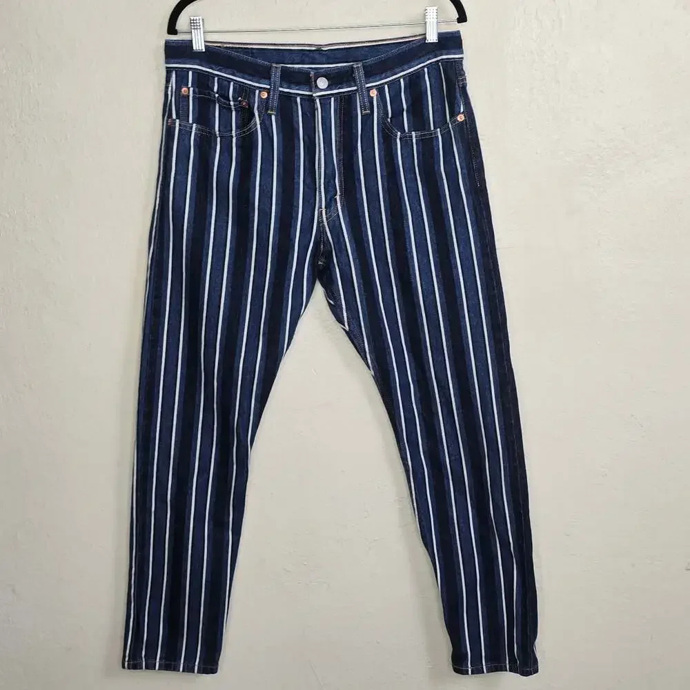 Levi's 512 Slim Taper Fit Striped Denim Jeans 34x30